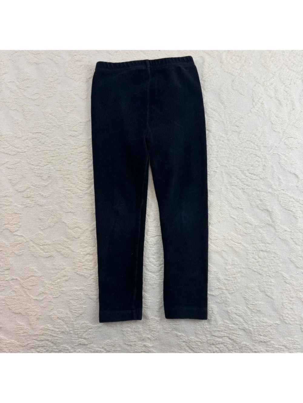 Y2k Plush Gymboree Size 4 Black Velour Leggings Four Dot Tag 2000